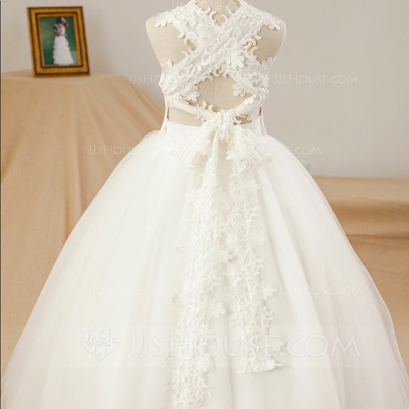 jjshouse ivory flower girl dress